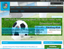 Tablet Screenshot of fussballverband-oberlausitz.de